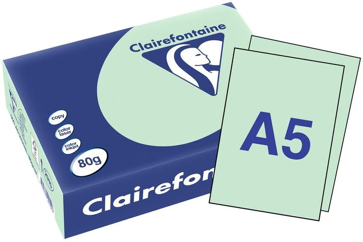 Actual product image Clairefontaine Copy paper Trophée A5, light green, 80 gm2, 500 sheets (80 g/m², 500 x, A5)