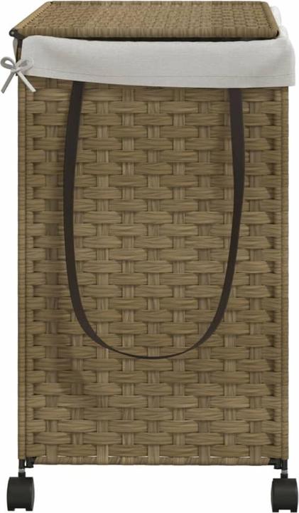 Actual product image VidaXL Laundry basket with castors 60x35x60.5 cm rattan, material
