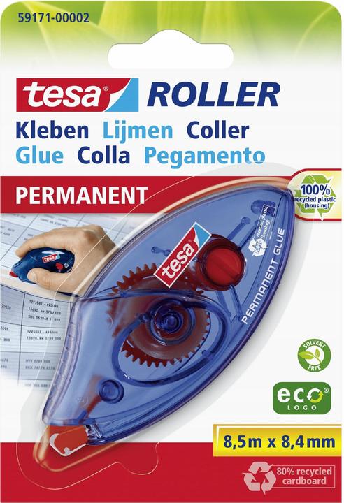tesa Adhesive rollers, disposable, permanent