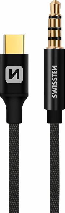 Swissten Textile Audio Adapteris USB-C / 3 / (USB Typ C, 3.5mm Klinke)