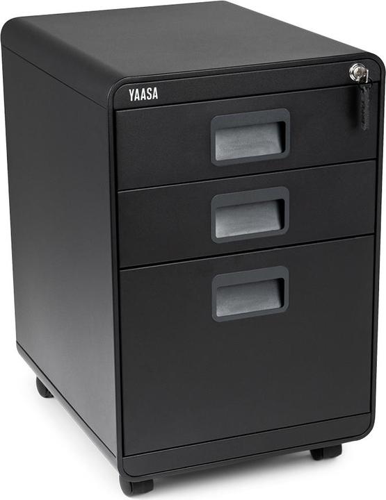 Actual product image Yaasa File Cabinet - Black