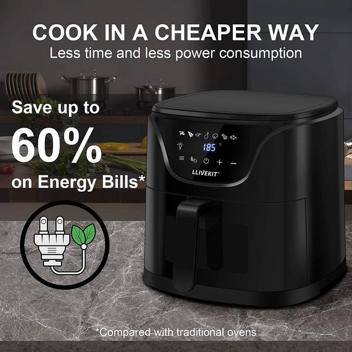 Actual product image Llivekit Hot Air Deep Fryer 5 L