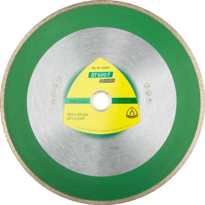 Klingspor DT 600 F Supra - Disques à tronçonner diamantés 180 x 25,4 / 30 mm