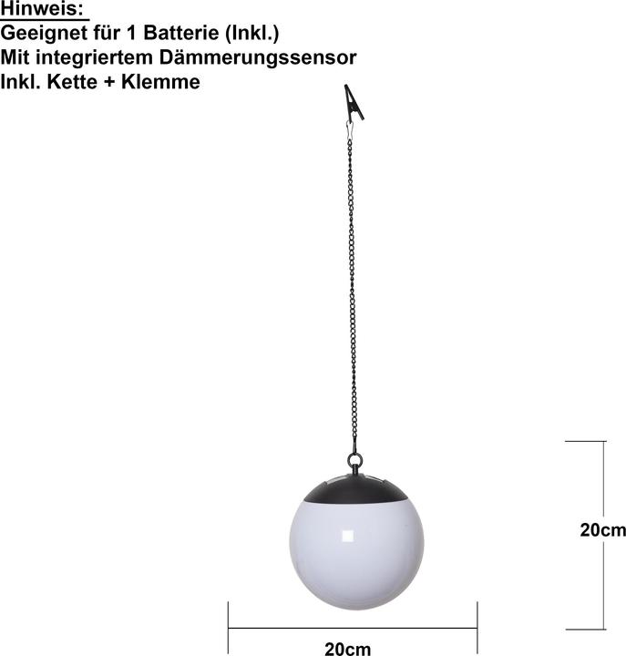 Produktbild Star Trading Solar Decoration Globus (15 lm, IP44)