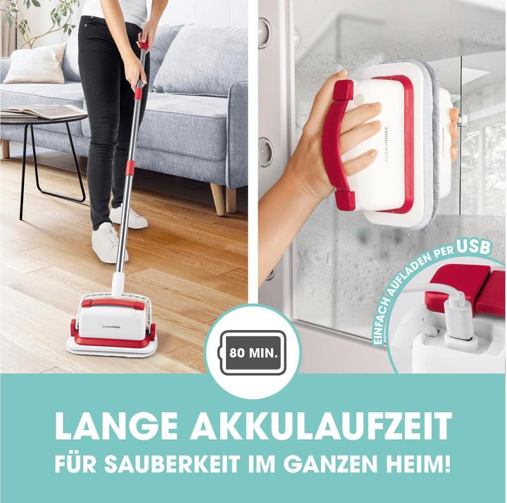 Image du produit CleanMaxx Brosse de nettoyage 3 embouts inclus, 4 V USB-C (1 pcs)