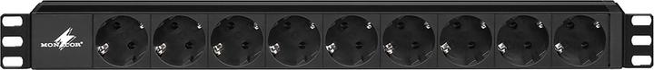 Actual product image Monacor Rack power strip RCS-92/S (9 x, CEE 7/3, 2 m)