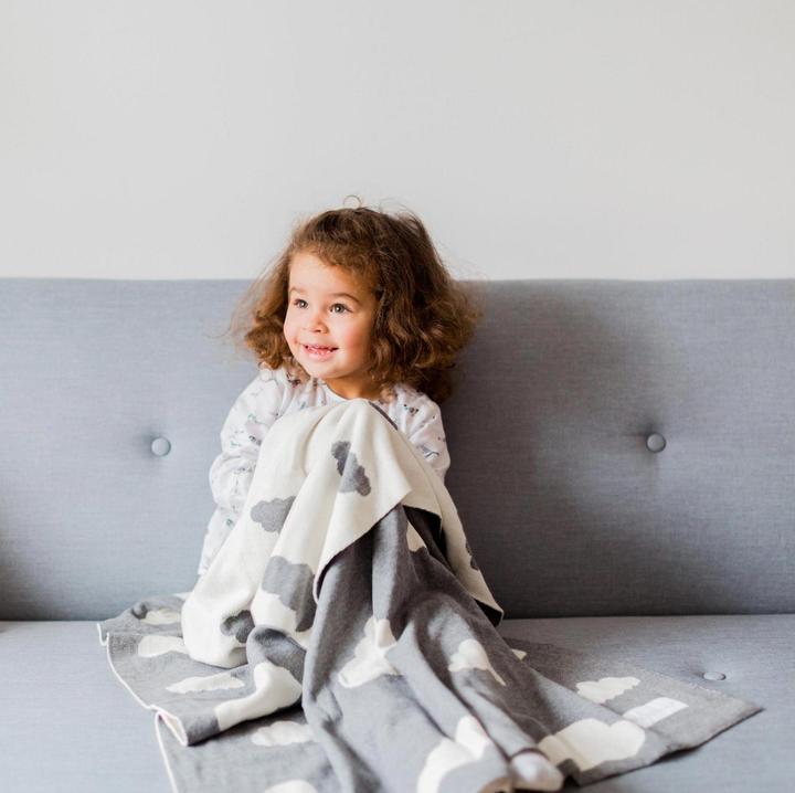 Actual product image Kindsgut Cuddle Blanket Clouds 80 x 100 cm (80 x 100 cm)