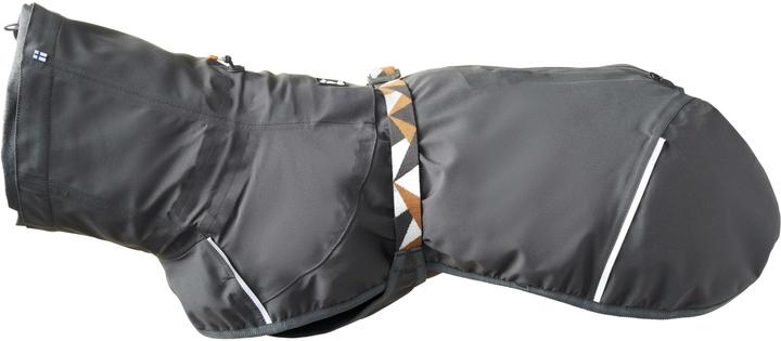 Actual product image Hurtta Mackintosh Mudventure Eco Dark grey, 55 cm (Dog raincoat)
