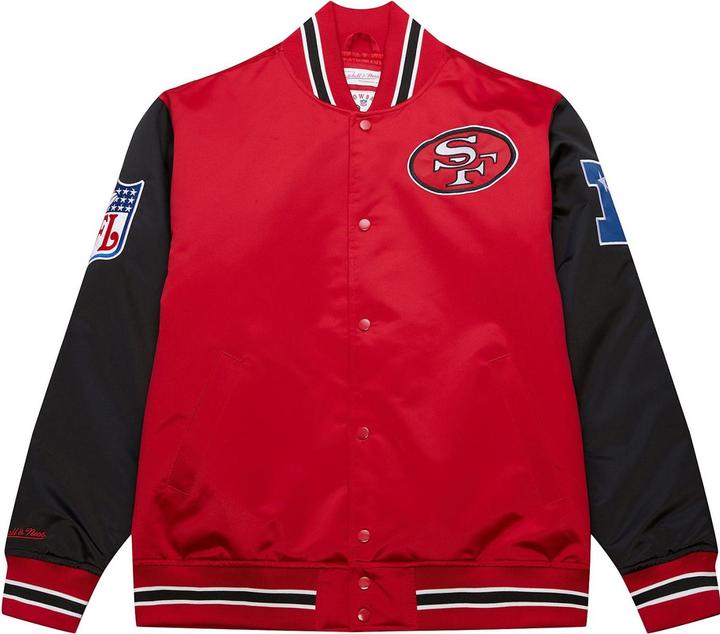 Mitchell & Ness M&N Heavyweight Satin Jacke NFL San Francisco 49ers - XL (XL)
