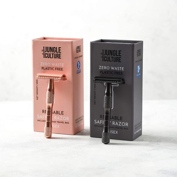 Image du produit Jungle Culture - Rasoir réutilisable noir métallique