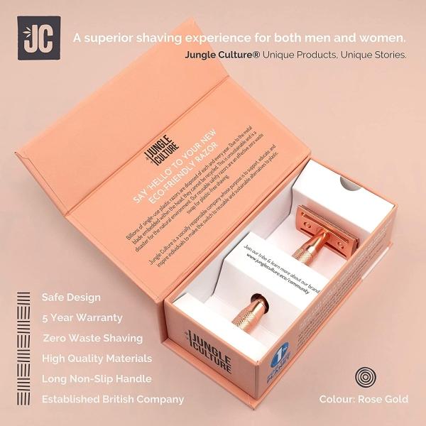 Produktbild Jungle Culture - Wiederverwendbare Rasierhobel in Roségold