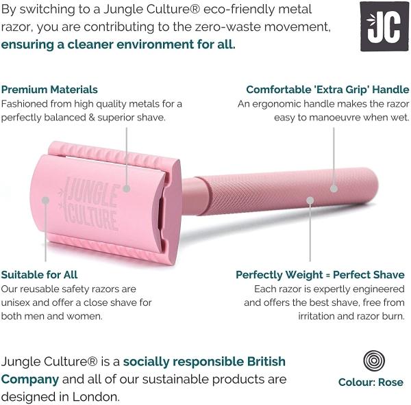 Image du produit Jungle Culture - Rasoir réutilisable rose