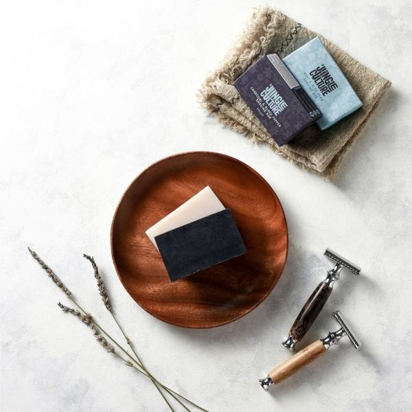Actual product image Jungle Culture - Charcoal & black pepper shaving soap (Shaving soap)