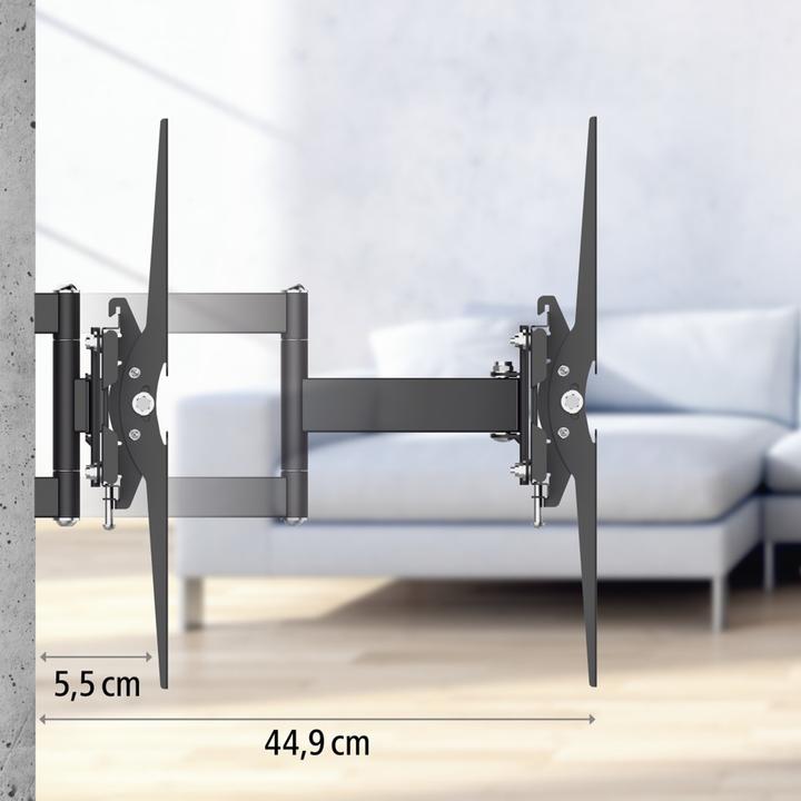 Actual product image Hama FULLMOTION TV Wall Bracket, 5 stars, XL - Mounting kit (connection plate, tilt, etc.) (Wall, 90.31", 75 kg)