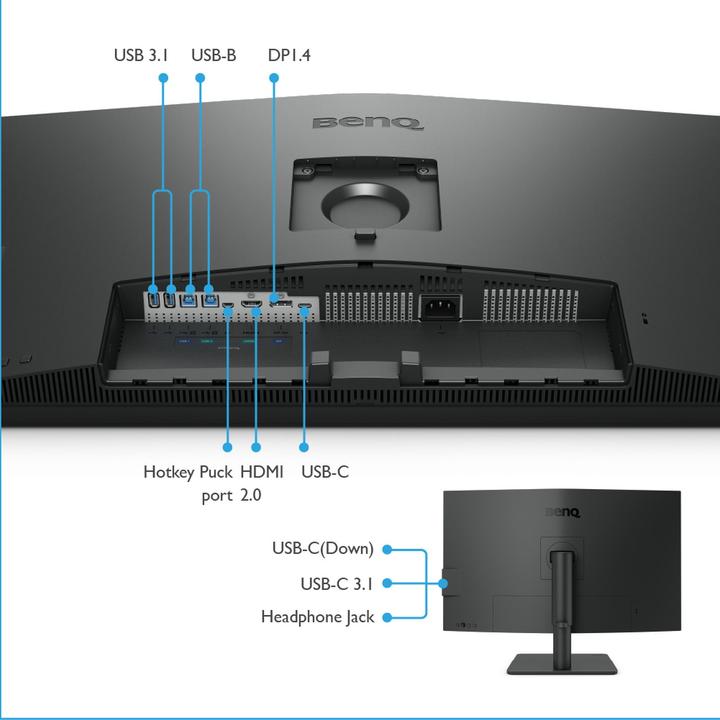 Actual product image BenQ PD3205U (3840 x 2160 Pixels, 32")