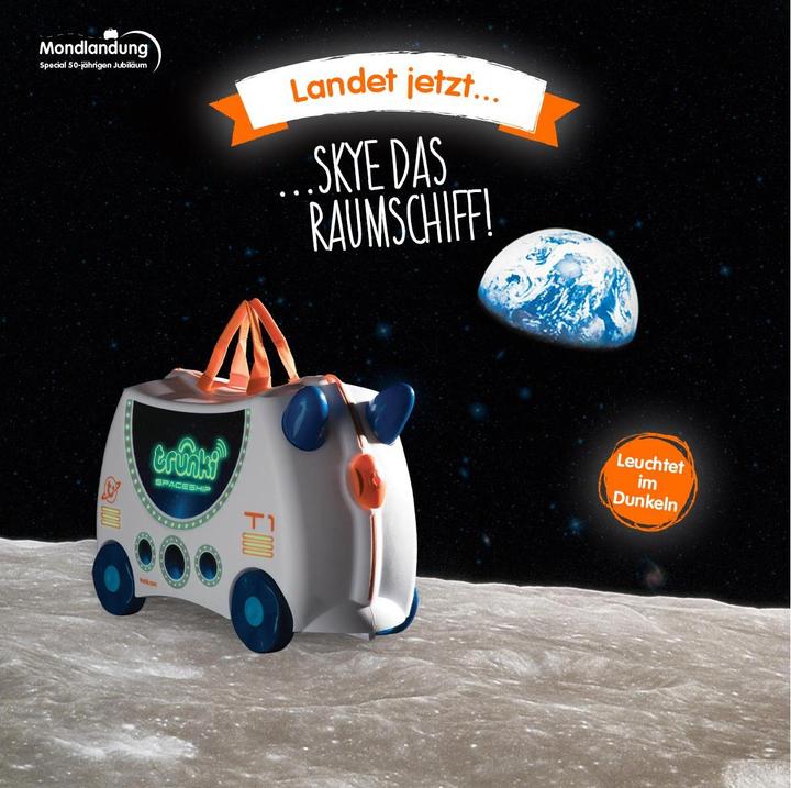 Image du produit Trunki Valise pour enfants Skye le vaisseau spatial (18 l, Bagage à main (jusqu'à 50l))