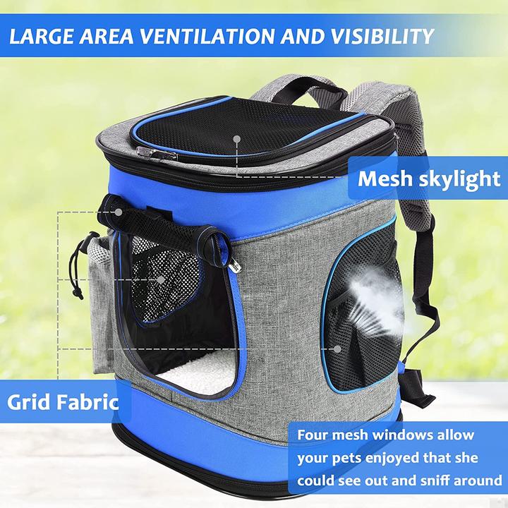 Image du produit Kato Tirrinia Sac à dos pour animaux de compagnie (bleu) (Chat, Lavable, Pliable)