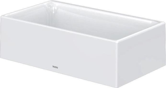 Immagine prodotto TOTO CS Lavabo da appoggio 400 angolare senza foro per rubinetto e troppopieno bianco (230 mm, 400 mm)