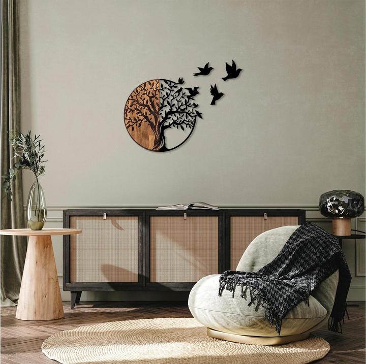 Actual product image Wallxpert Birds Tree (92 x 71 cm)
