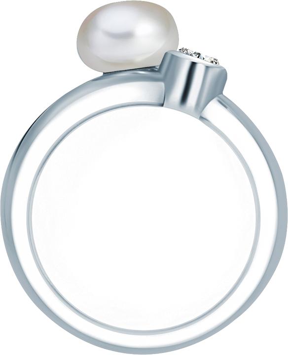 Produktbild Valero Pearls Damen Sterling Silber Zirkonia Süsswasser-Zuchtperle silber - 2218 (52, 925 Silber)