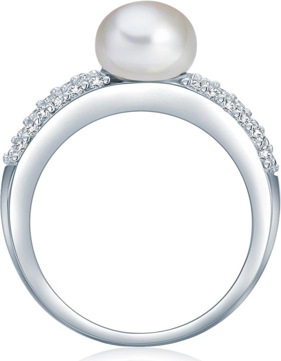 Immagine prodotto Valero Pearls Donna Argento Cubic Zirconia Perle d'acqua dolce coltivate argento - 3848 (56, 925 Argento)