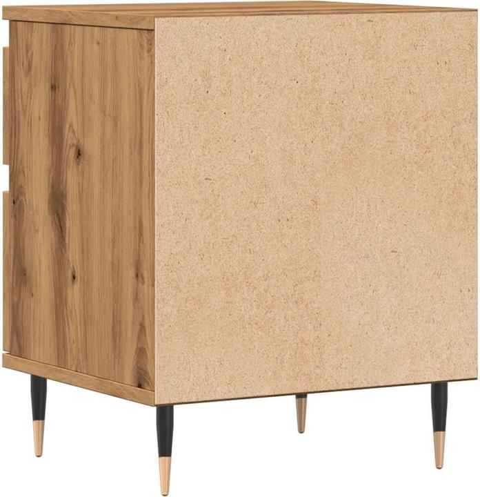 Produktbild VidaXL Nachttisch Nachtschrank Nachtkommode Nachtkonsole 2 Stk. Artisan-Eiche (40 x 35 x 50 cm)