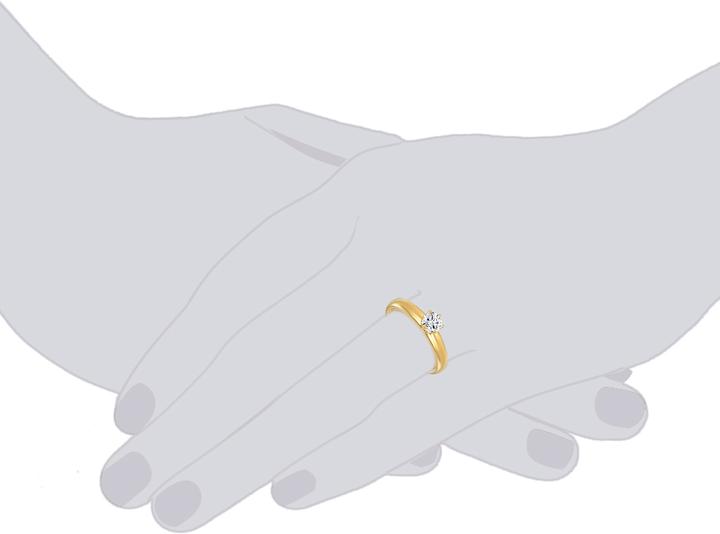 Immagine prodotto Trilani Donna Argento Cubic Zirconia Oro Giallo - 4126 (56, 925 Argento)