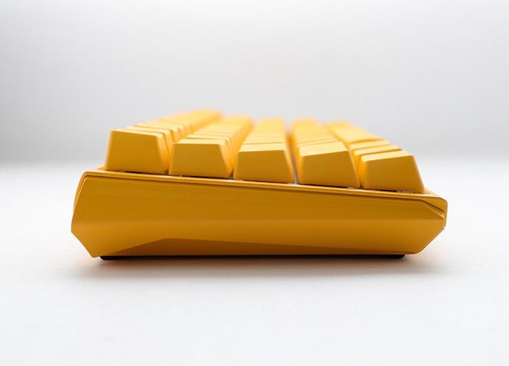 Actual product image Ducky One 3 Yellow Mini Gaming Keyboard, RGB LED - MX-Black (US) (US, Cable)