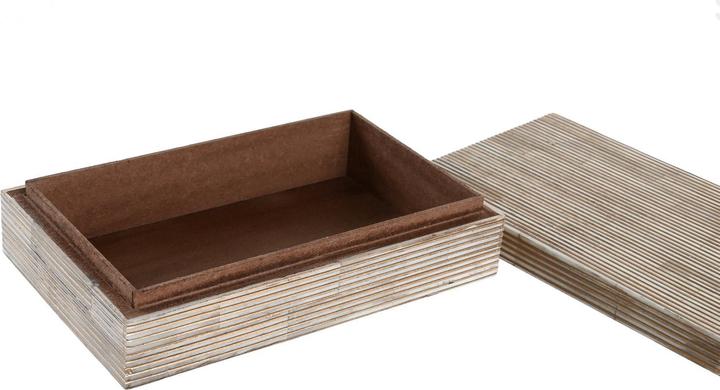 Produktbild DKD Home Decor Box-Schmuckkästchen 20,5 x 13 x 5,5 cm Creme Knochen Harz
