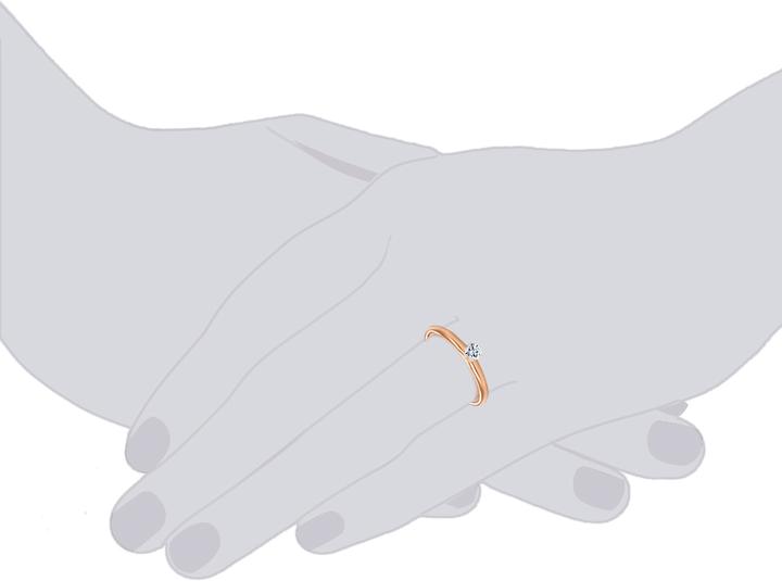 Produktbild Trilani Damen Sterling Silber Zirkonia roségold - 4166 (60, 925 Silber)