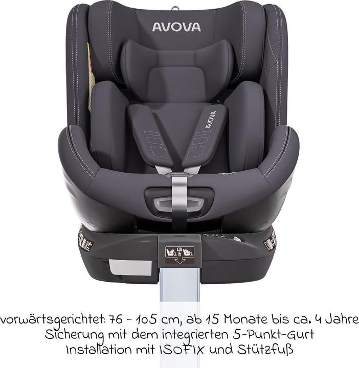 Produktbild Avova Swan-Fix I-Size Reboard Kindersitz (Reboarder, ECE R129/i-Size Norm)