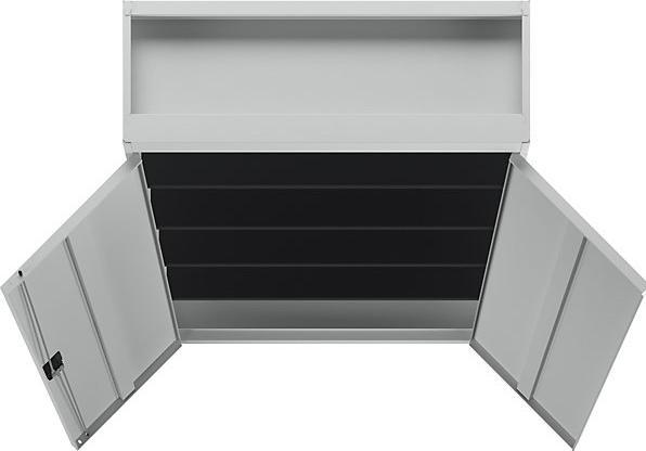 Image du produit Mauser Armoire en acier avec portes battantes (120 x 42 x 195 cm)