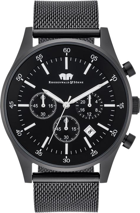 Herren Chronograph Goodwill Edelstahl schwarz - 5112 (Chronograph, 45 mm)