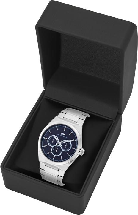 Actual product image Men's multifunctions Cooledge stainless steel silver - 5608 (Analogue wristwatch, 42 mm)