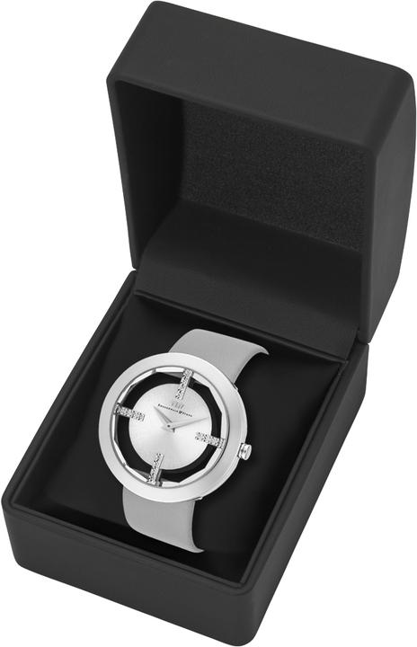 Immagine prodotto Orologio al quarzo da donna Lucrezia in vera pelle grigio - 5128 (Orologio da polso analogico, 42 mm)