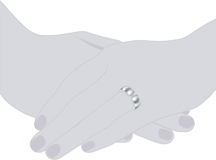 Immagine prodotto Trilani Donna in acciaio inox decorato con cristalli Swarovski® argento - 6366 (56)