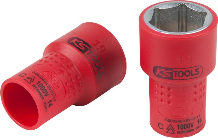 Produktbild KS Tools 3/8" Isolierte Stecknuss (18 mm)