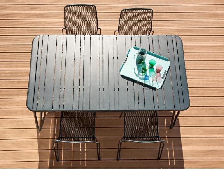 Actual product image Ezeis AMBROISE Aluminium automatic extension dining table for 8/10p. Price for 1 piece (242 cm)
