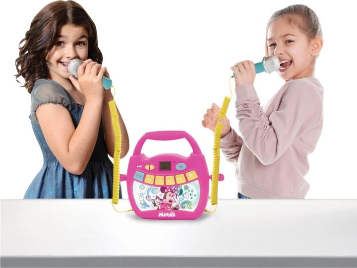 Produktbild Lexibook Minnie Mouse Bluetooth Lautsprecher mit Lichteffekte und Mikrofonen, Batterie wiederaufladbar