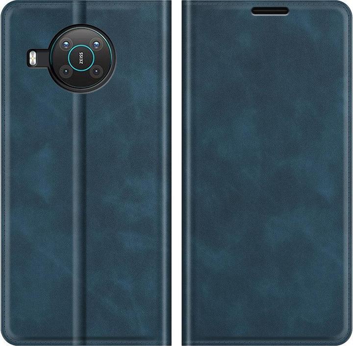 Produktbild Cover-Discount Nokia X20 - Seidige Stand Flip Case Hülle dunkelblau (Nokia X20)