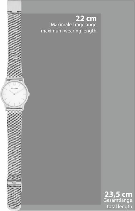 Produktbild Eastside Damen Quarzuhr Upper Union Edelstahl silber - 9766 (Analoguhr, 33 mm)