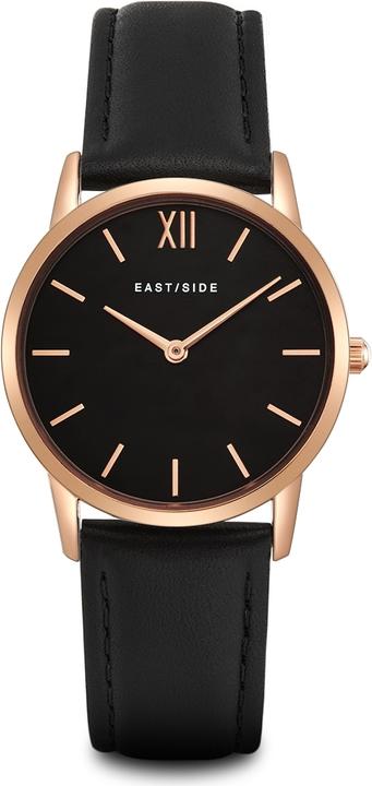 Eastside Damen Quarzuhr Upper Union Echtleder schwarz - 9762 (Analoguhr, 33 mm)