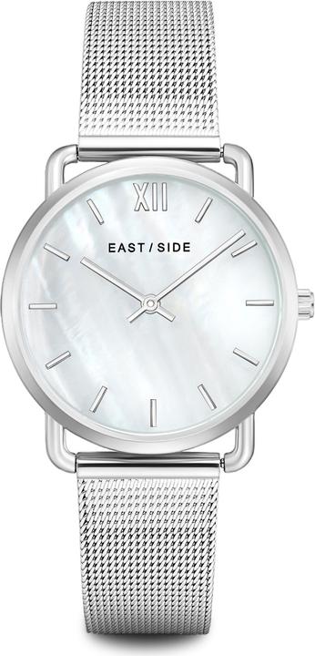 Eastside Damen Quarzuhr Pearl Moon Edelstahl silber - 9850 (Analoguhr, 33 mm)