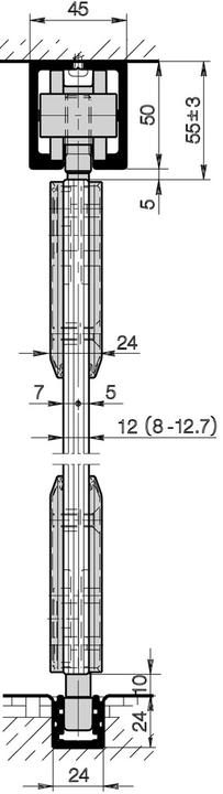 Actual product image HAWA Sliding door fittings -Junior 120/GP
