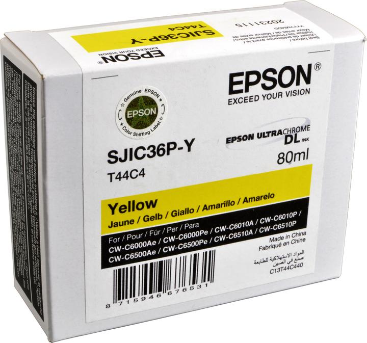 Immagine prodotto Epson SJIC36P(Y) - 80 ml - giallo - originale - cartuccia d'inchiostro (Y)