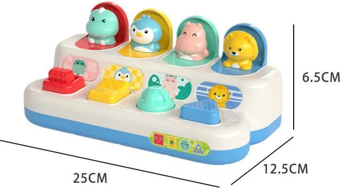 Image du produit Activity Board Cube d'activités jouet pour bébé Cube d'activités polyvalent 6 en 1 jouet de voyage pour les