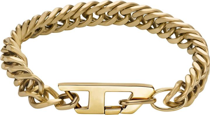 Diesel D Logo Armband (18.50 cm, Edelstahl)