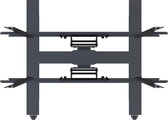 Actual product image Multibrackets TV stand up to 80", aluminum, black/5983 (80", 80 kg)