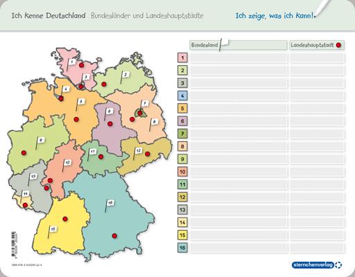 Immagine prodotto Ich kenne Deutschland - 1. Bundesländer & Landeshauptstädte, 2. Flüsse, 3. Gebirge im Set (Tedesco, Katrin Langhans, 2017)