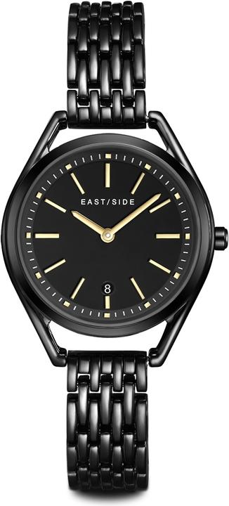 Eastside Damen Quarzuhr Edison Edelstahl schwarz - 23898 (Analoguhr, 32 mm)
